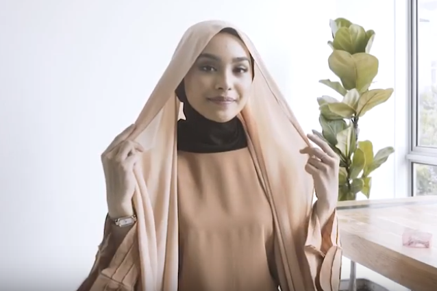 #15 UMMA Hijab Tutorial - Dusk Collection Scarf in Vanilla Suede