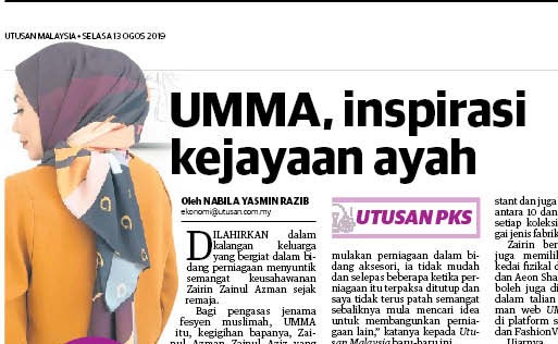 UMMA, inspirasi kejayaan ayah