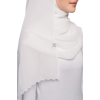 Sulam Sumera Scarf in White