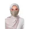 Crepe Face Mask with String Extension in Nutmeg