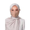 Crepe Face Mask with String Extension in Peachy Peach