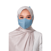 Crepe Face Mask with String Extension in Sky Blue