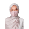 Crepe Face Mask with String Extension in Candy Pink