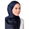 Maya Crinkle Satin Scarf in Blue Moon