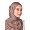 Maya Crinkle Satin Scarf in Mesa Rose