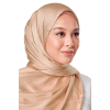 Maya Crinkle Satin Scarf in Sunkiss Gold