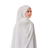 Almas Basic Scarf in Dove White
