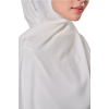 Almas Basic Scarf in Dove White