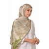 Izhar Printed Scarf in Oahu Green