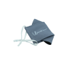 Origami Face Mask Crepe Ear Loop in Pigeon Grey