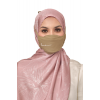 Origami Face Mask Crepe String Extension in Saddle Brown