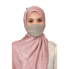 Origami Face Mask Crepe String Extension in Taupe Beige