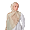 Tetris Printed Scarf in Beige