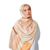 Tetris Printed Scarf in Brown