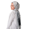 Tetris Printed Scarf in Grey