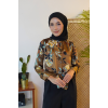 Floral Top Paloma in Brown