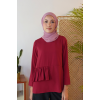 Rosalie Top in Maroon