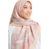 La Fleur Printed Cotton Voile Square in Caramel