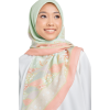 La Fleur Printed Cotton Voile Square in Olive