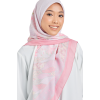 La Fleur Printed Cotton Voile Square in Pink