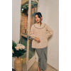 Kasturi Mini Kurung in Cream/Blue