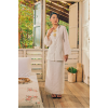Seroja Loose Modern Kebaya in White