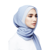 Azra Semi Instant Scarf in Sky Blue 