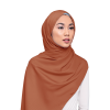 Huda Matte Satin Scarf in Pumpkin