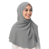 Sofya Half Moon Scarf in Grey