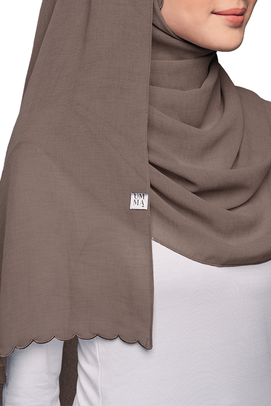 Sulam Sumera Scarf in Toffee Brown