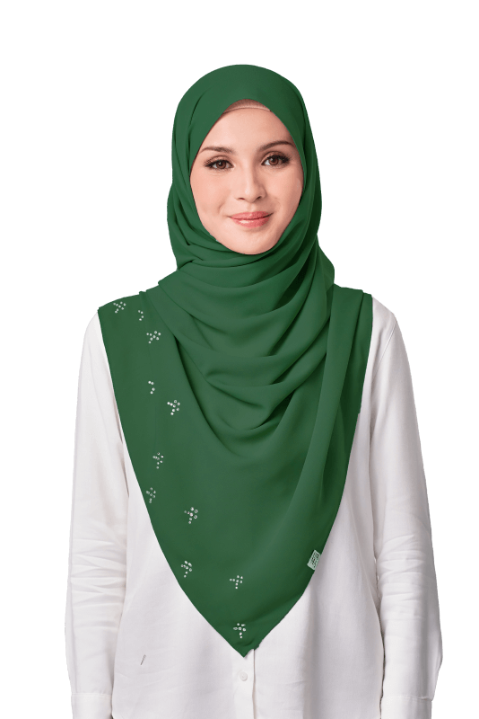 Long Brown Scarf With Light Green and Clear Swarovski Crystals orders (Sku3011)