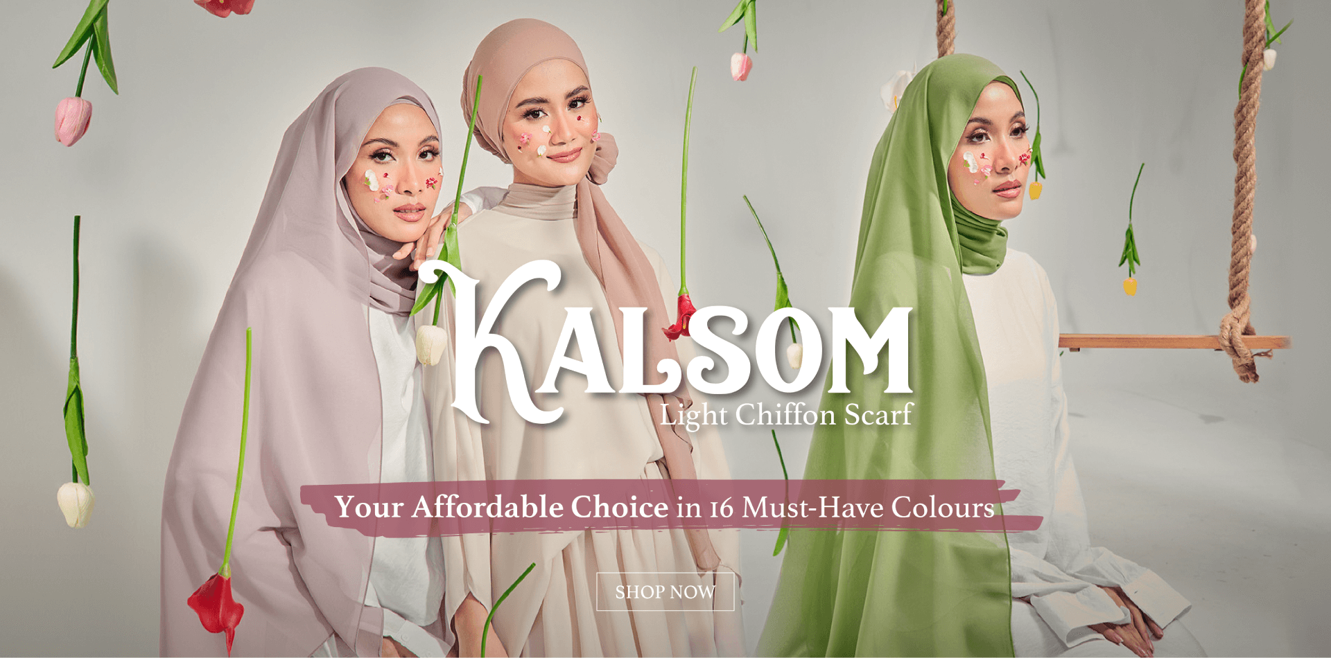 Kalsom Chiffon Scarf