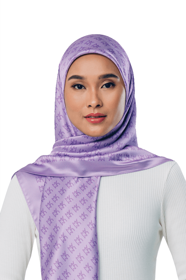 Buy UMMA Monogram Square Scarf in Pink