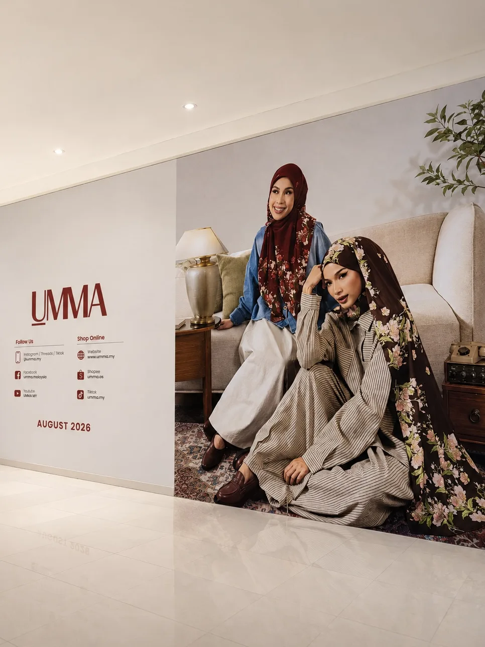 We’re so excited to announce the opening of our brand-new outlet! We’ve relocated to bring you a bigger, better and more comfortable shopping experience 🤍

To prepare for our big move, we will be temporarily CLOSED on 12 & 13 August 2026. Resting for a bit to welcome you back very soon! See you at our new home:

🗓️ Date: 14 August 2026
⏰ Time: 10:00 AM – 10:00 PM
📍 Location: AEON Mall Shah Alam

#UMMAWomen #UMMAClothing #UMMAHijab #UMMAInner #InnerWear