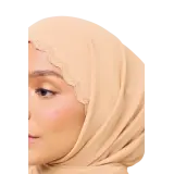 Sulam Kenanga Scarf in Rotan Brown