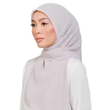 Sulam Teja Cotton Voile Square in Smokey Taupe