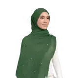 Afia Pearl Pashmina in Olive