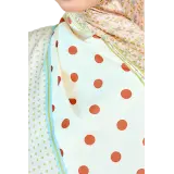 Petals and Polkas Printed Shawl in Beige Chailatte