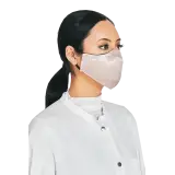 Satin Face Mask with Ear Loop in Beige