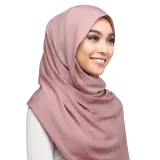 Zayda Semi Instant Scarf in Rouge