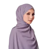 Almas Basic Scarf in Soft Violet