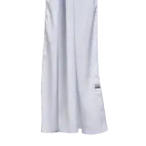 Monogrammatic Printed Satin Silk Scarf in Lilac Grey
