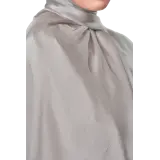 Maya Crinkle Satin Scarf in Cloudy Grey
