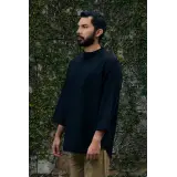 Kurta Kersani Cekak Musang in Black