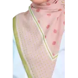 Petals and Polkas Printed Square In Pink Strawberrytart