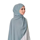Almas Basic Scarf in Ashy Blue