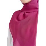 Leyla Square in Mulberry Red