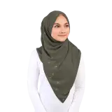Cahaya Scarf with Swarovski Crystal in Naphrite