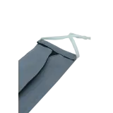 Origami Face Mask Crepe Ear Loop in Pigeon Grey