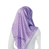 UMMA Monogram Square Scarf in Purple